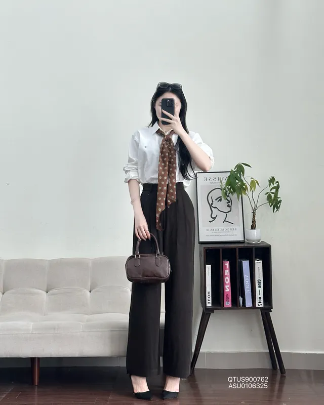 Quần tây nữ suông 2 li tr250424b - Ảnh 2