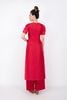 BDA50095 - Áo dài cách tân vải tafta dáng ôm cổ tròn đính hoa 3D tay xếp kiểu khóa thân sau - Ảnh 7
