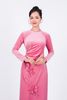 BDA90169 - Áo dài truyền thống vải nhung dáng ôm cổ tròn thân đính hoa 3D cao cấp - Ảnh 17